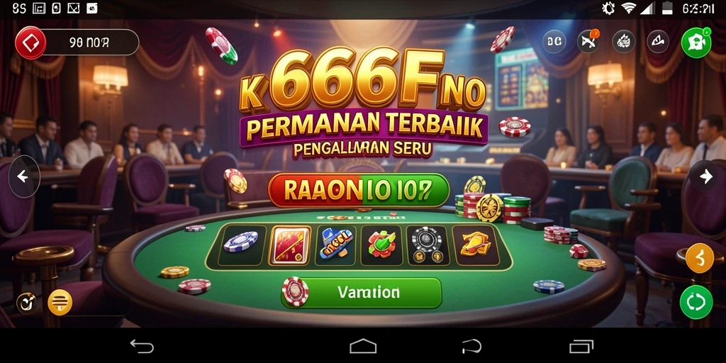 Tampilan screenshot 666F menampilkan gameplay seru dari permainan Kasino.