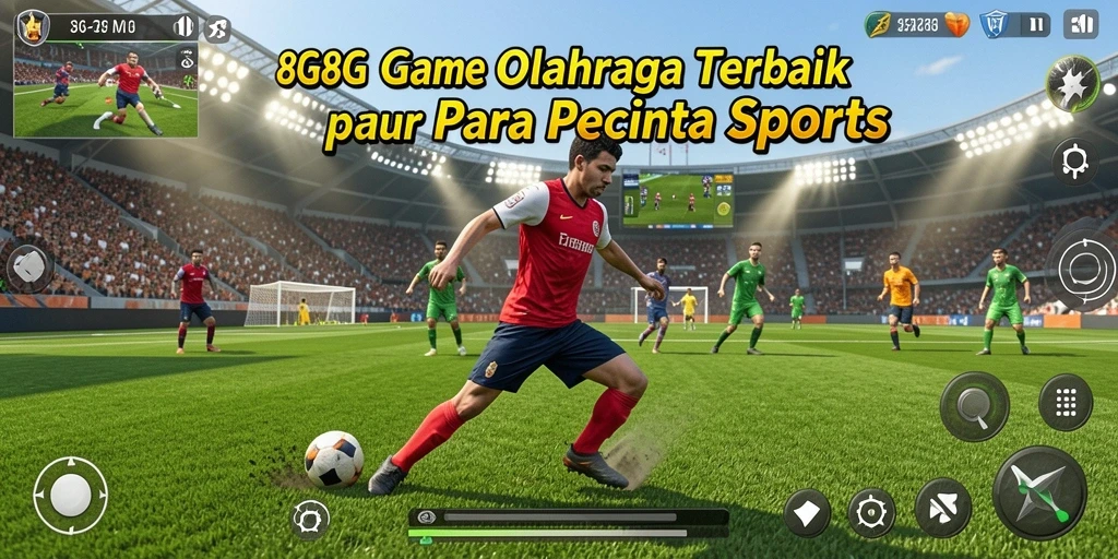 Screenshot gameplay 8G8G yang menunjukkan aksi seru dalam olahraga.