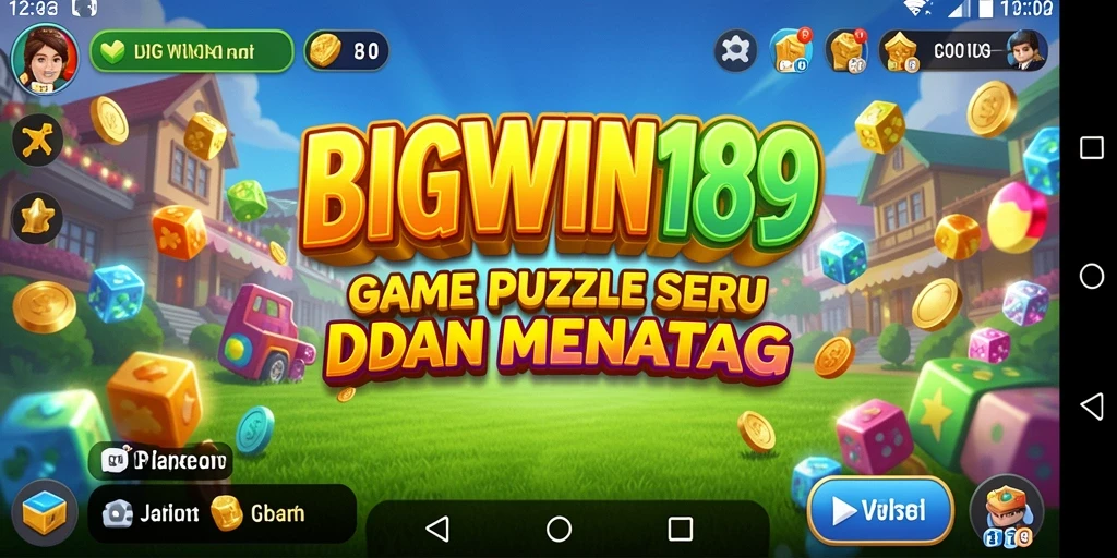 Screenshot gameplay BIGWIN189 menampilkan puzzle yang menantang.
