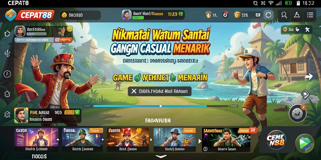 Screenshot gameplay CEPAT88 yang menampilkan aksi seru dan grafis menarik.