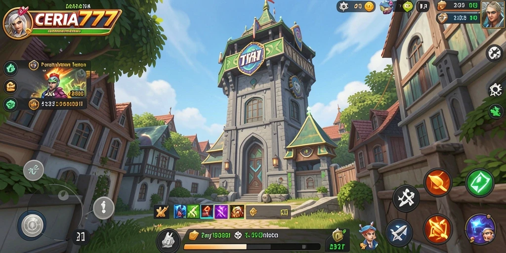 Tampilan gameplay Tower Defense yang seru dan strategis.