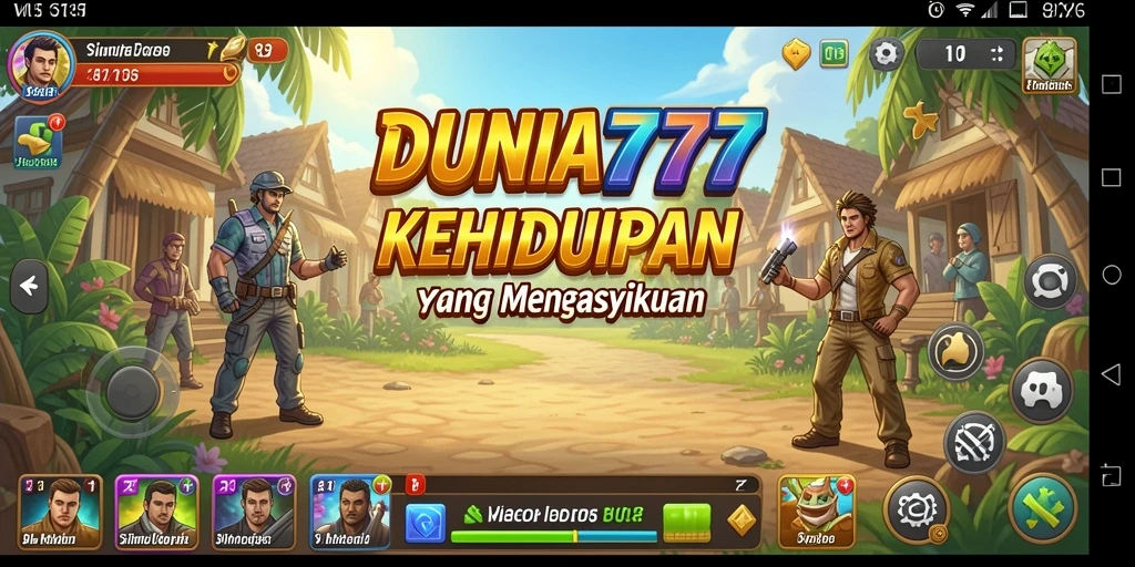 Screenshot gameplay DUNIA777 menunjukkan pengalaman simulasi yang mendalam.