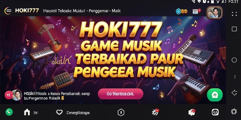 Gameplay HOKI777 menampilkan interaksi seru dengan musik.