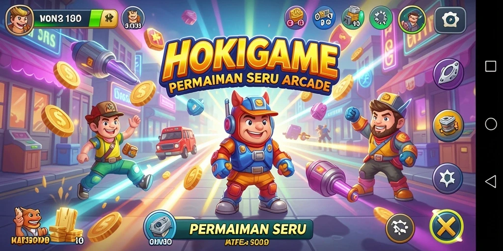 Tampilan gameplay HOKIGAME yang menarik dan penuh aksi.