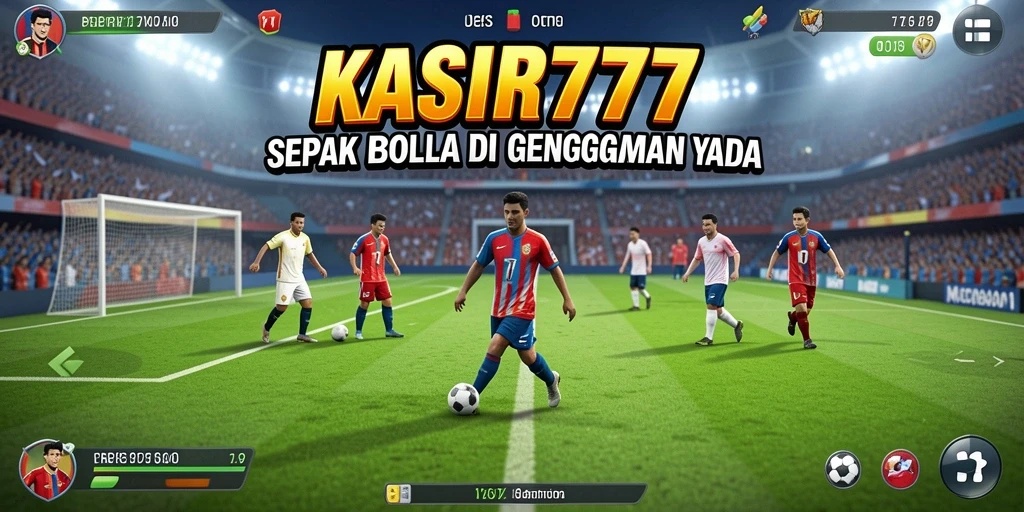 Screenshot gameplay KASIR777 yang menampilkan pertandingan sepak bola yang seru.