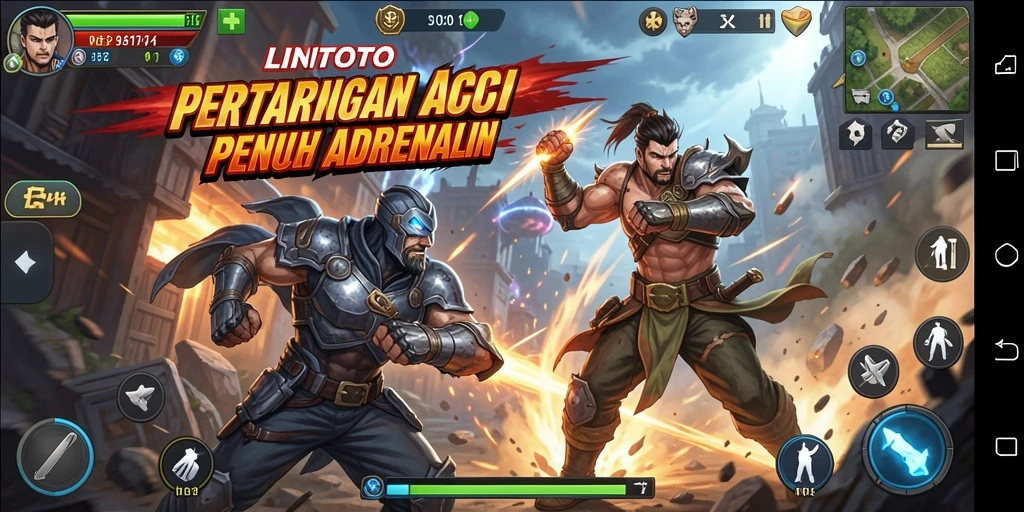 Tangkapan layar dari gameplay LINITOTO yang penuh aksi dan adrenalin.