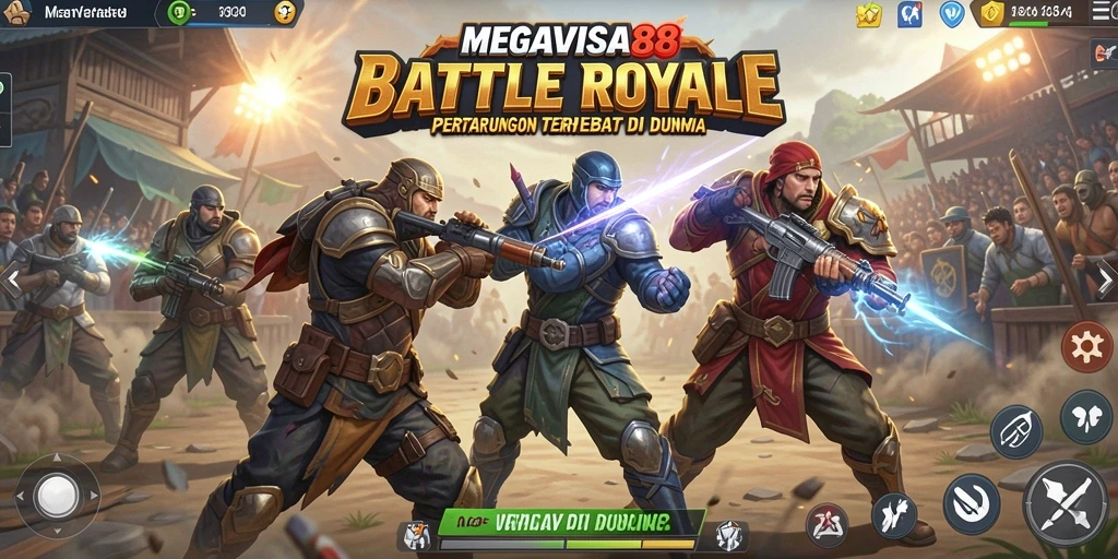 Screenshot gameplay MEGAVISA88 yang menampilkan aksi seru dan strategi tim.