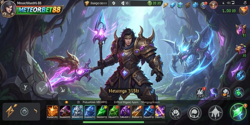 Screenshot gameplay <strong>METEORBET88</strong> yang menampilkan aksi seru dalam dunia MMORPG.