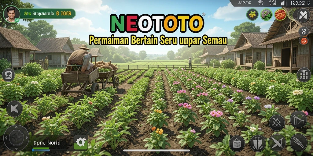 Tampilan gameplay NEOTOTO yang menarik dan penuh warna.