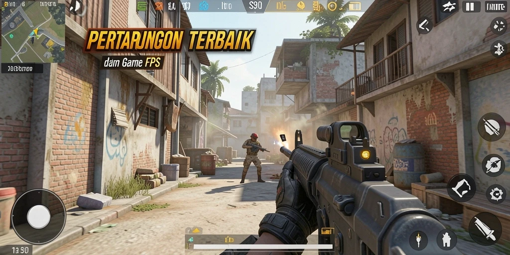 Gameplay S80 yang seru dengan pertarungan FPS yang menegangkan.