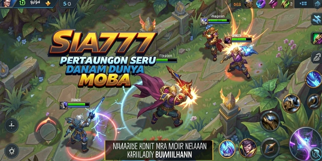 Screenshot gameplay SIA777 menunjukkan pertarungan intens antara karakter.