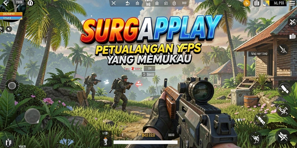 Tampilan gameplay mendebarkan dari SURGAPLAY yang penuh aksi.