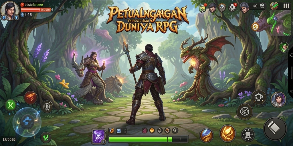 Screenshot T6 menampilkan pertempuran seru di dunia RPG.