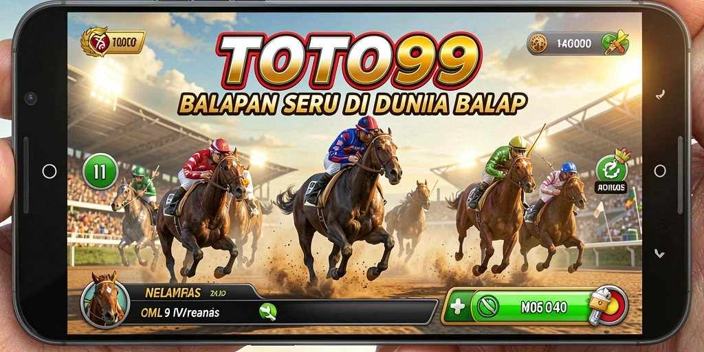 Tangkapan layar gameplay TOTO99 menunjukkan aksi balapan yang mendebarkan.