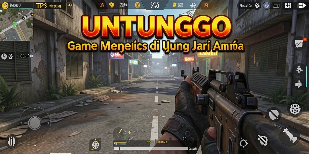 Gameplay seru dan mendebarkan dari UNTUNGGO dalam mode TPS.