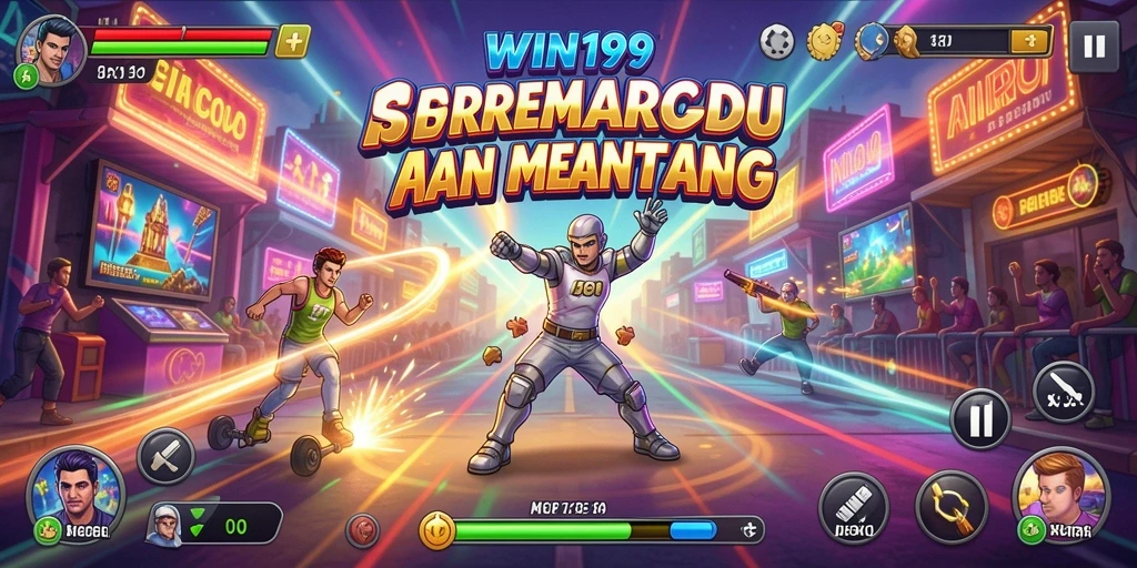 Screenshot yang menampilkan gameplay seru dari WIN199.