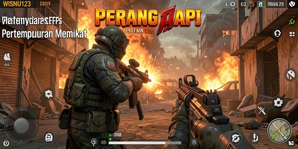 Tampilan gameplay intens dan menegangkan dari WISNU123.