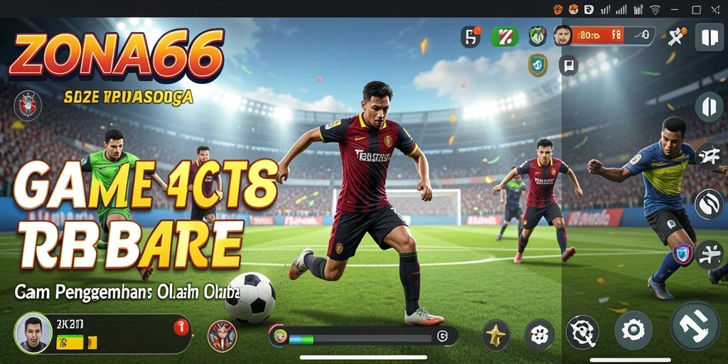 Gameplay seru ZONA66 dengan berbagai pilihan olahraga.